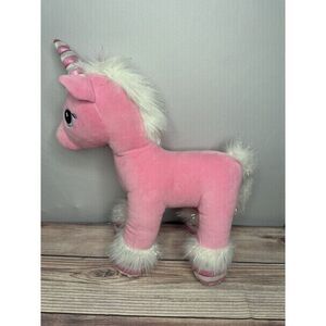 Build A‎ Bear Pink Unicorn Plush Pony Candy Cane Swirl Plush 2018 BAB Ballerina